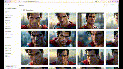Viewing Gallery and Downloading Images in Rubbrband GIF