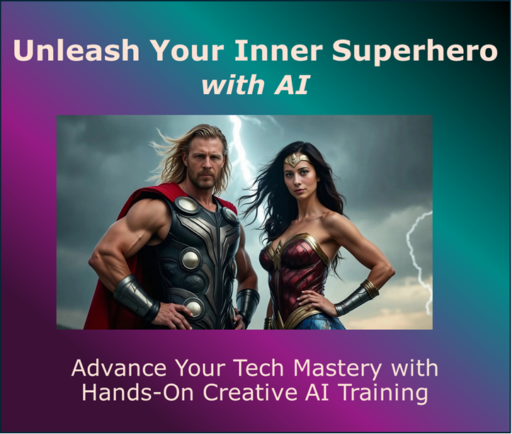 Unleash Your Inner Superhero with AI Course Image
